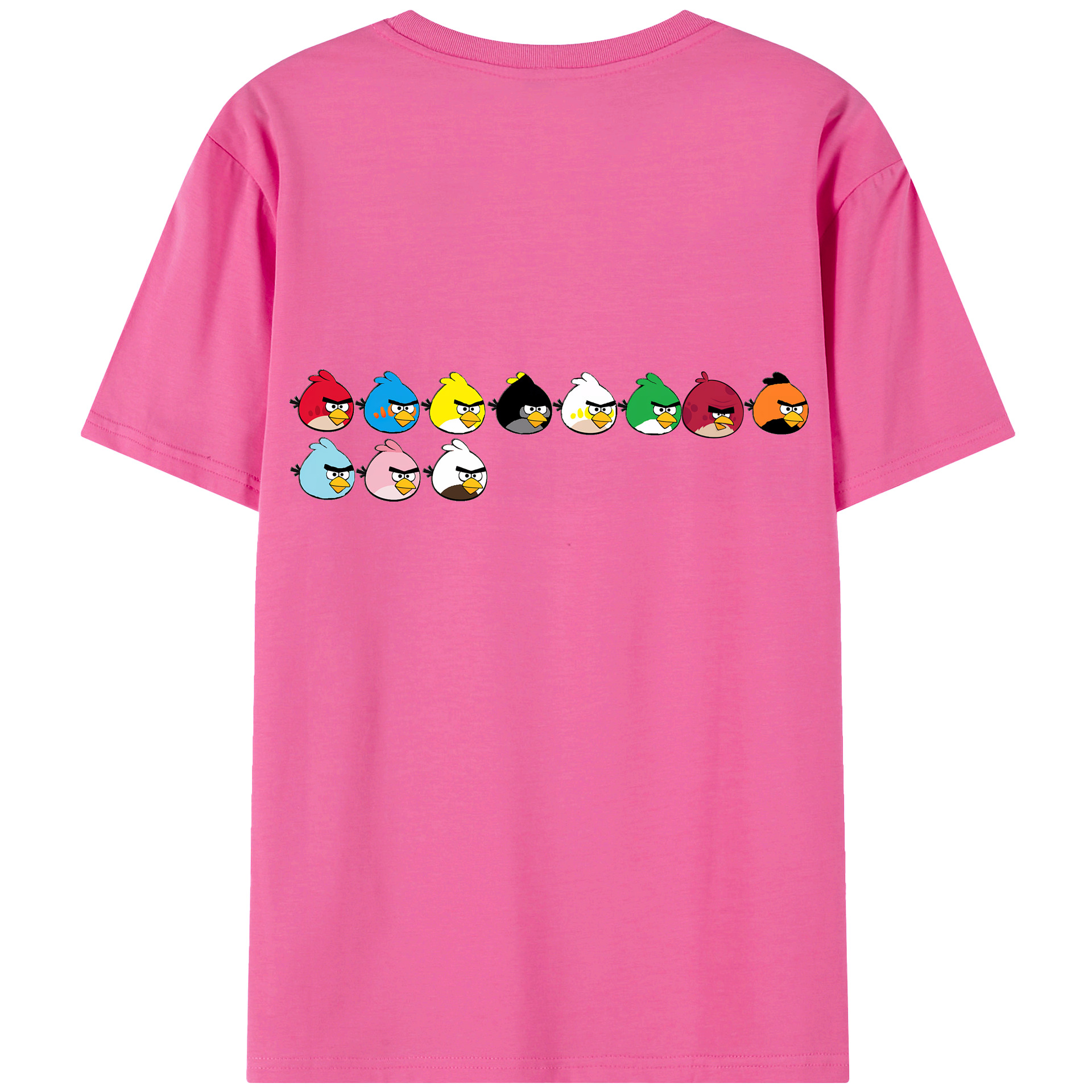 （画像用） Angry Birds アングリーバード レディース半袖Tシャツ(バックプリント)